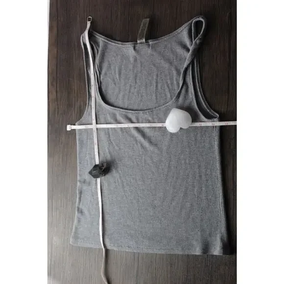 Skims Ribbed Tank Gray Soft Loungewear Top Women’s Casual Sleepwear XL Stretchy - Picture 5 of 7